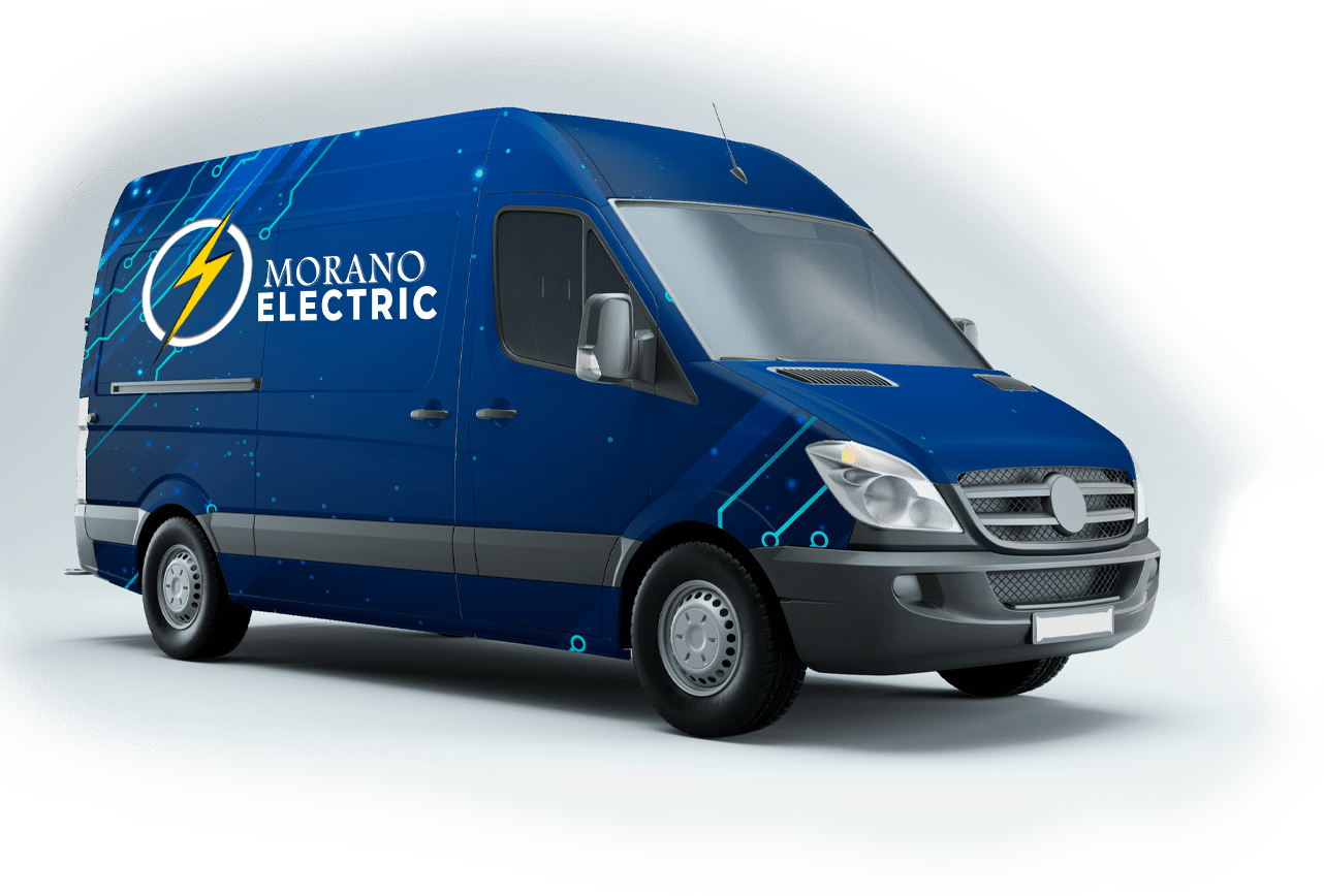 Morano Electric's East Brunswick Warehouse, Branded Service Truck and Licensed Electricians